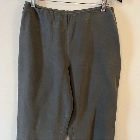 Eileen Fisher Gray Dress Pants Lightweight Side Zipper Close Tapered Leg Small - Picture 2 of 8